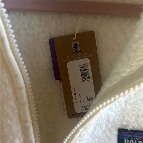Patagonia Birch White Sherpa Teddy ZipUp - Picture 3 of 6